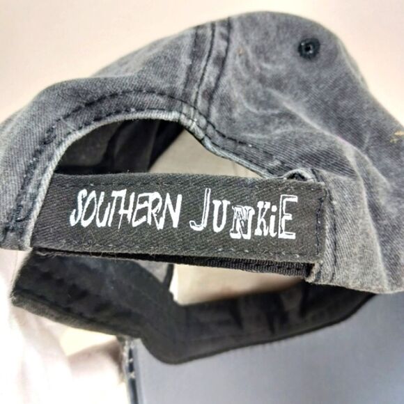 Southern Junkie Y'all Distressed Baseball Cap/Hat Hook Loop Closure Unisex OS... - Picture 2 of 9
